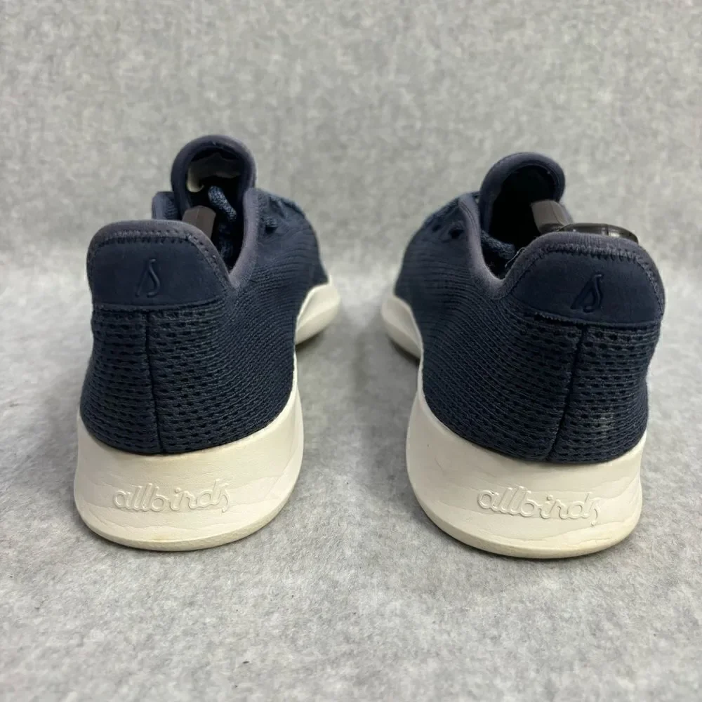 Allbirds Tree Runners Men's Shoes Size 11 Navy‎ Blue & White Low Top Sneakers